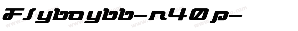 Flyboybb-r40p字体转换