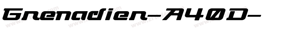 Grenadier-A40D字体转换