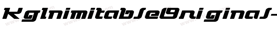 KgInimitableOriginal-lG40字体转换