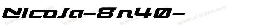 Nicola-8r40字体转换
