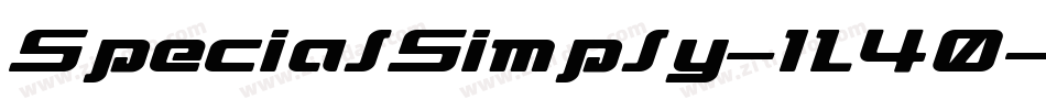 SpecialSimply-1L40字体转换