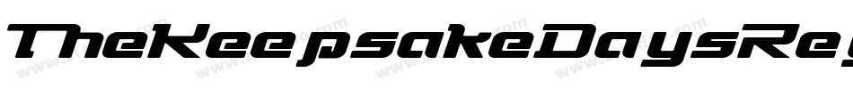 TheKeepsakeDaysRegular-8D40字体转换