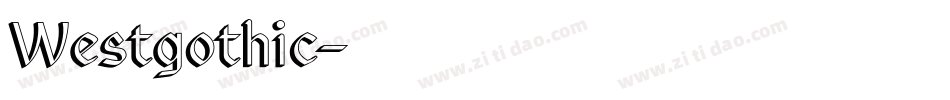 Westgothic字体转换