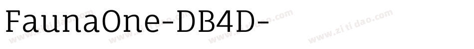 FaunaOne-DB4D字体转换