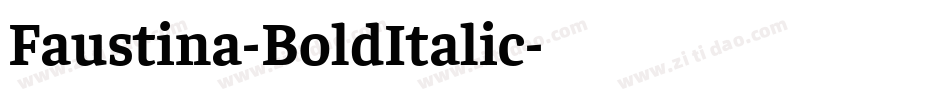 Faustina-BoldItalic字体转换