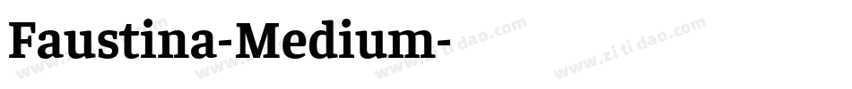 Faustina-Medium字体转换