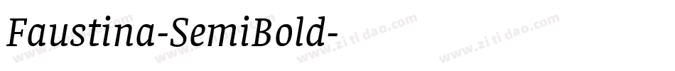 Faustina-SemiBold字体转换