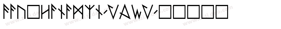 FauxHanamin-VAWV字体转换