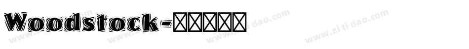 Woodstock字体转换