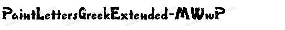 PaintLettersGreekExtended-MWwP字体转换