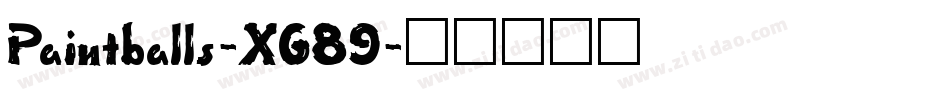 Paintballs-X689字体转换