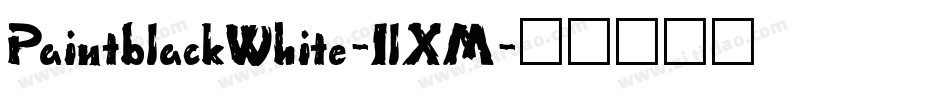 PaintblackWhite-1lXM字体转换