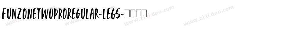 FunzoneTwoProRegular-leG5字体转换