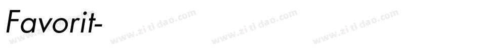 Favorit字体转换