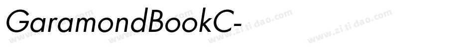 GaramondBookC字体转换