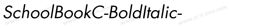 SchoolBookC-BoldItalic字体转换