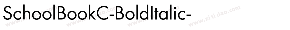 SchoolBookC-BoldItalic字体转换