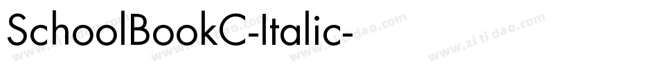 SchoolBookC-Italic字体转换