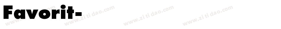 Favorit字体转换
