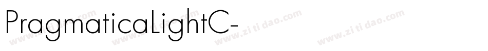 PragmaticaLightC字体转换