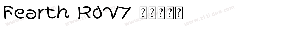 Fearth-KdV7字体转换