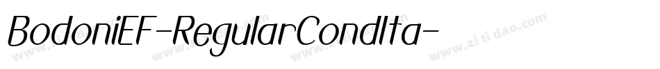 BodoniEF-RegularCondIta字体转换