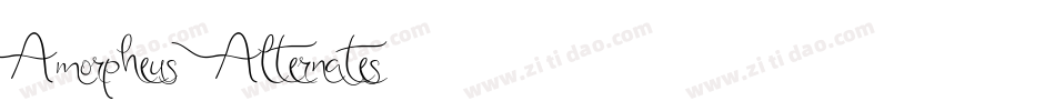 Amorpheus-Alternates字体转换