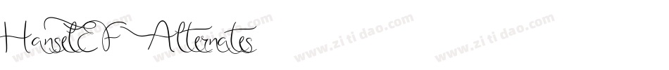 HanselEF-Alternates字体转换