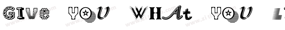 Give-You-What-You-Like字体转换