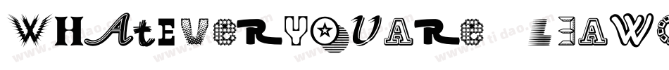 WhatEverYouAre-L3AwG字体转换