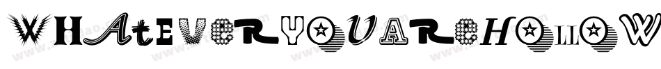 WhatEverYouAreHollow-7Bjyw字体转换