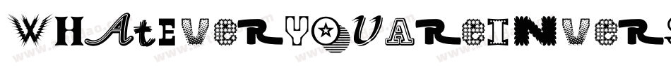 WhatEverYouAreInverse-d95Mg字体转换