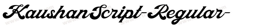 KaushanScript-Regular字体转换