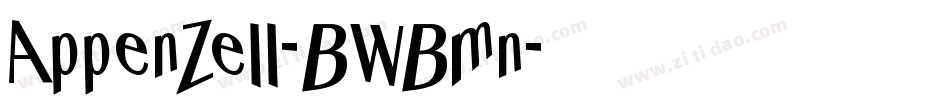 Appenzell-BWBmn字体转换