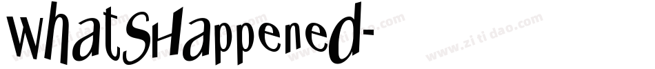 WhatsHappened字体转换