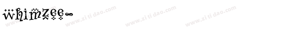 whimzee字体转换
