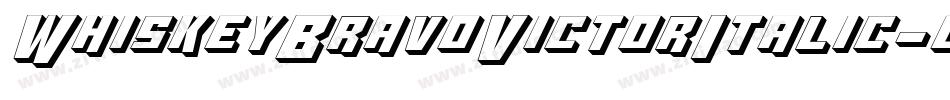 WhiskeyBravoVictorItalic-dWOl字体转换 WhiskeyBravoVictorItalic-dWOl字体转换