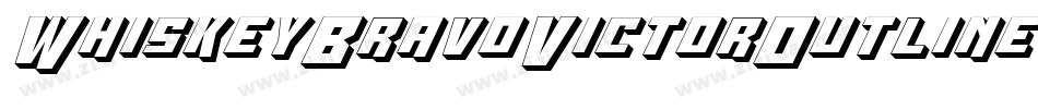 WhiskeyBravoVictorOutline-gOl3字体转换
