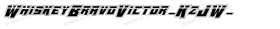 WhiskeyBravoVictor-KzJW字体转换