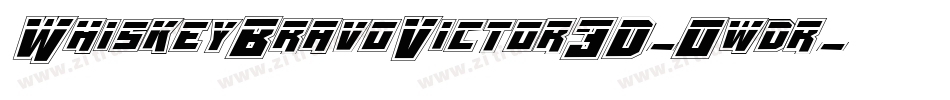 WhiskeyBravoVictor3D-0wdr字体转换