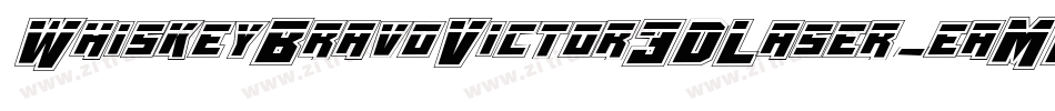 WhiskeyBravoVictor3DLaser-eaMO字体转换