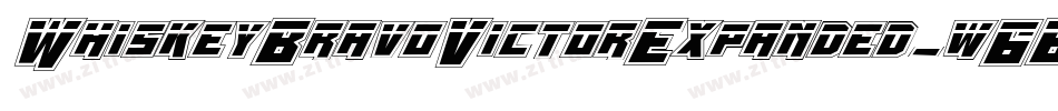 WhiskeyBravoVictorExpanded-w6B2字体转换 WhiskeyBravoVictorExpanded-w6B2字体转换