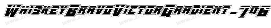 WhiskeyBravoVictorGradient-7g6E字体转换