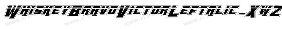 WhiskeyBravoVictorLeftalic-XwZ2字体转换