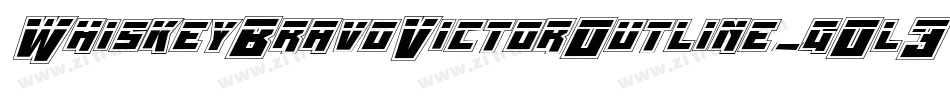 WhiskeyBravoVictorOutline-gOl3字体转换