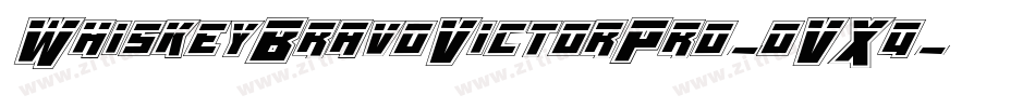 WhiskeyBravoVictorPro-oVXq字体转换