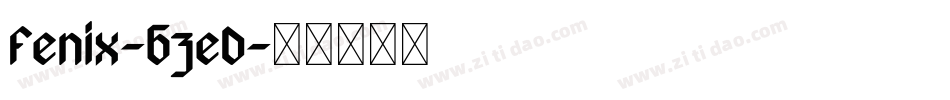 Fenix-6zeD字体转换