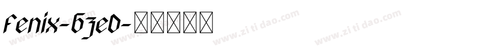 Fenix-6zeD字体转换