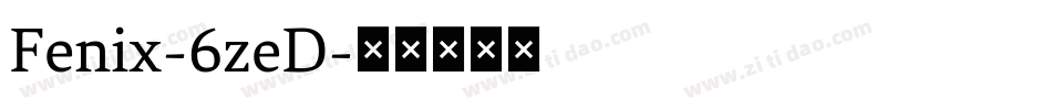 Fenix-6zeD字体转换