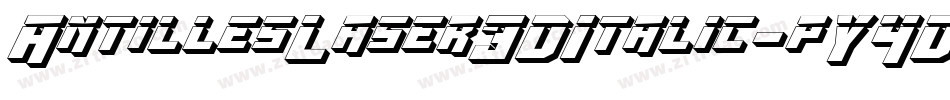 AntillesLaser3DItalic-pY4D字体转换